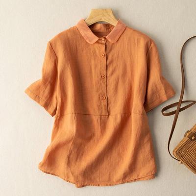 Damen Hemd Sommer Oversize Baumwolle Locker Bluse Freizeit Langarm Pullover Weich Locker Hemd Top