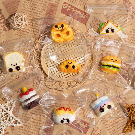 Stress Relief Food Squeeze Toy Slow Rising Simulated Cake Bread Sandwich Sensory Toy Simulated Dessert Pinch Fidget Toy