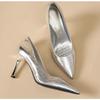 Luxury Pointed High-heeled Shoes for Women Summer Stiletto Sandals 2026 Sexy Slim Heel Design Suitable for Banquet Dresses Pump
