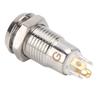 8mm Push Button Switch IP65 Waterproof Stainless Steel Push Button Start Switch 3VWhite