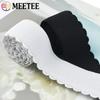 Meetee 2/5Meters Nylon Elastic Band 10-50mm Black White Lace Rubber Tape Bra Underwear Webbing Strap Belt DIY Sewing Accessories