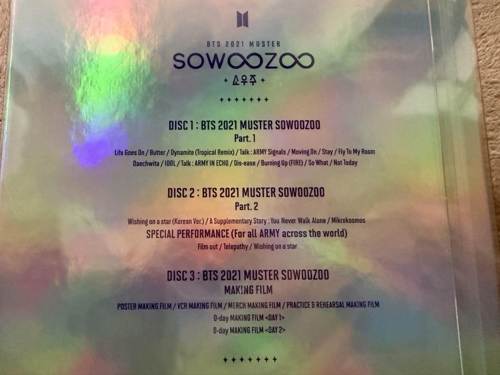 [USED] BTS 2021 SOWOOZOO Blu-ray with Japanese Subtitles