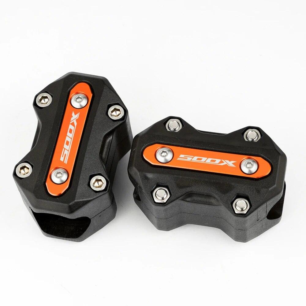 Fits For Honda CB500X CB500F NC750X NC 750X all year Motorcycle Engine Guard Bumper Protector Decorative Block With Laser LOGO