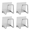 1-4pcs Sponge Holders Stainless Steel Sink Drain Drying Rack Bathroom Sponge Holder Wall Hooks Storage Holders Kitchen Gadgets