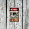 Vintage Tin Sign Wall Decor Funny Metal Poster for Garage Man Cave