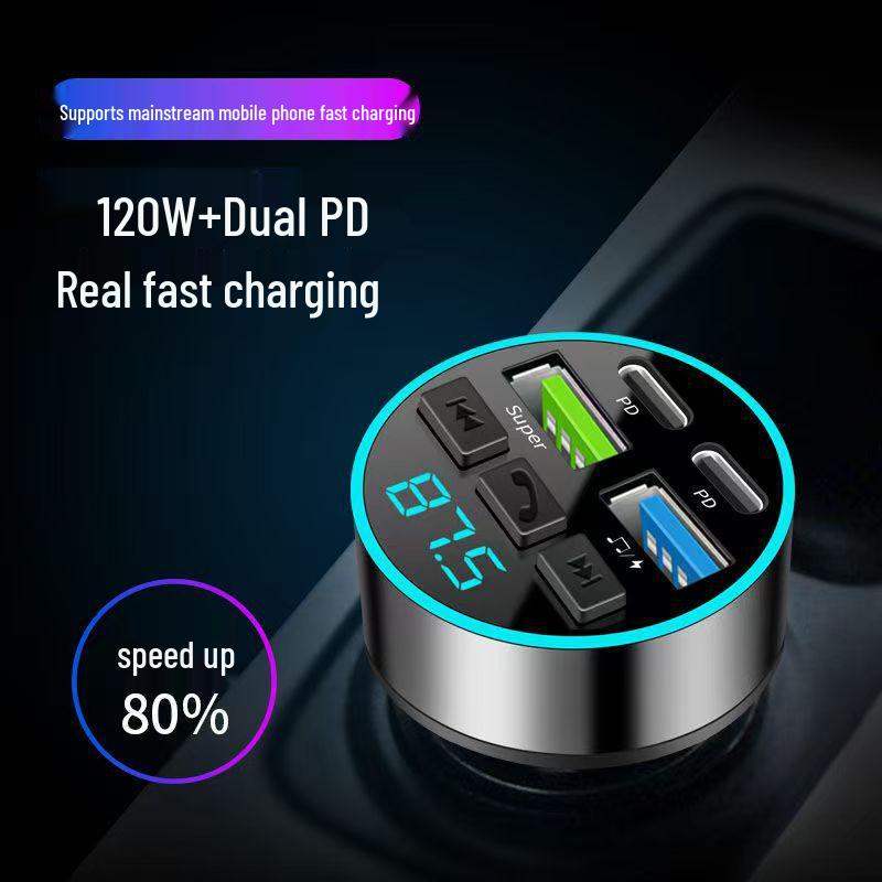 Multi-Function Car Bluetooth Receiver & MP3 Player with Lossless Sound and Fast Charging