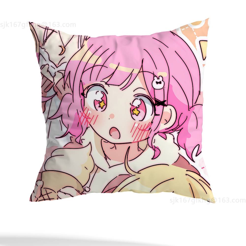 Anime P-PJSK Birthday Cosplay Pillowcase Casual Style Decoration, Suitable for Home Decoration (excluding Pillow Core)