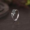 1pc Vintage Style Vintage Floral Ring, Three-dimensional Rose Classical Exquisite Ring, Charming and Elegant Index Finger Ring