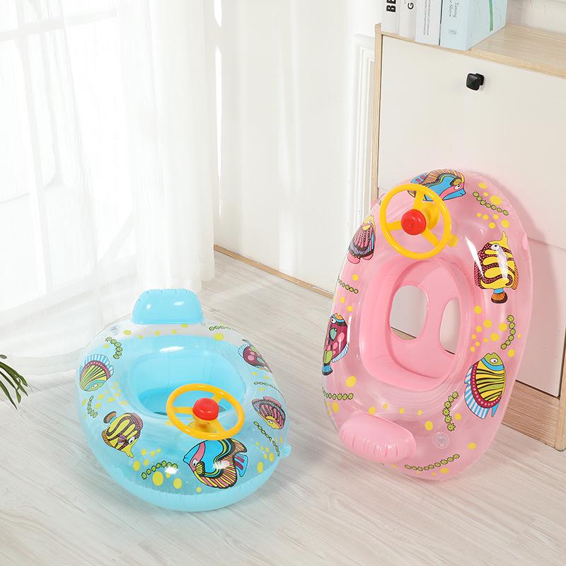 Thick Inflatable Baby Car Steering Wheel Swim Ring
