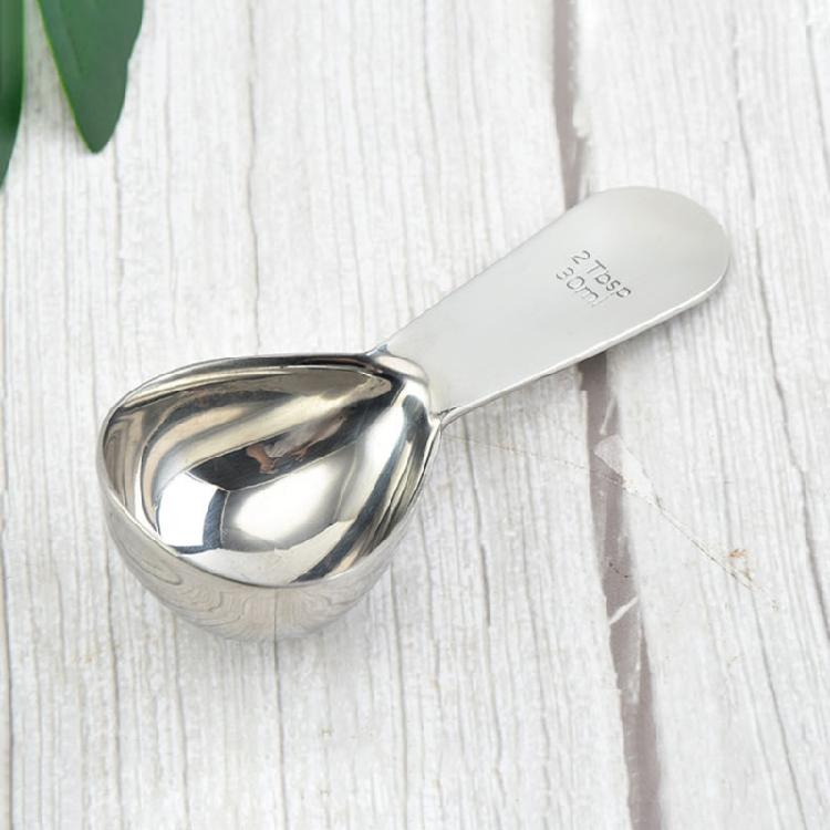 1 Coffee Scoop Stainless Steel 15/30ml Coffee Spoons Tablespoon Measuring Spoons Comfortable  Grip  with Short Hand