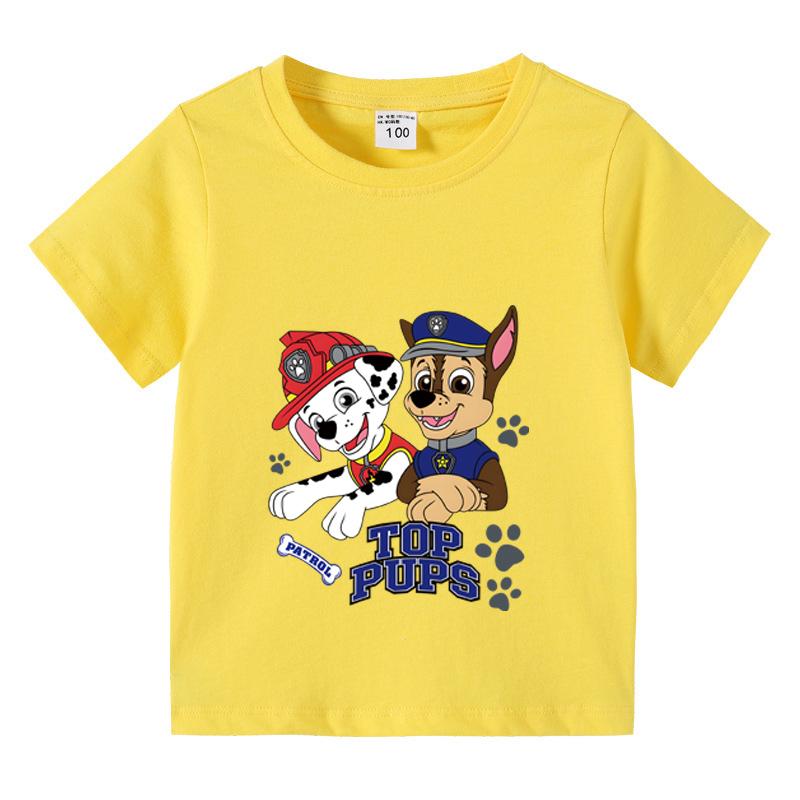 

Літня футболка для малюків Paw Patrol Одяг для дівчат-підлітків Бавовняна футболка для хлопчиків Дитячі футболки з бутіка 110