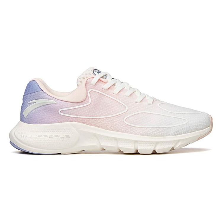Anta Running Series Mesh Comfortable Low-Top Running Shoes Women Sneaker Ivory-White 122135555-5