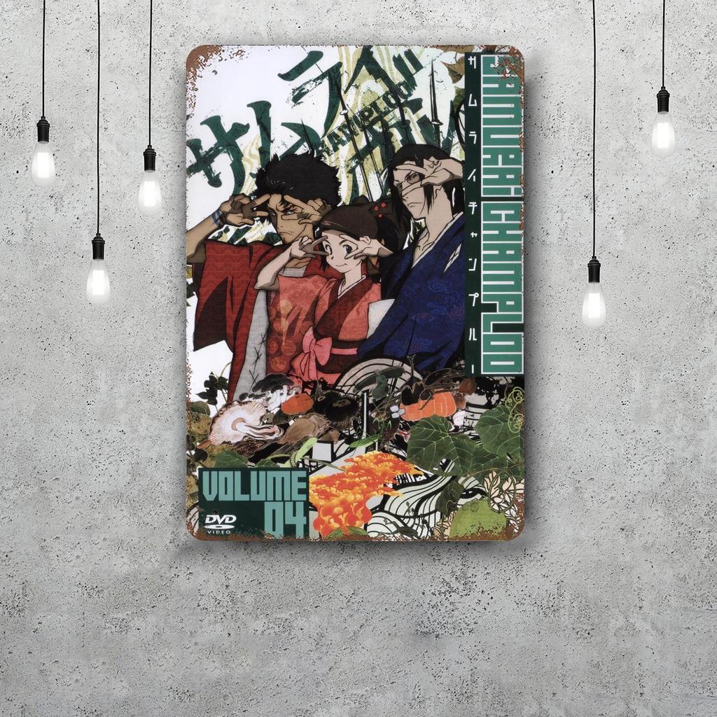 samurai champloo Decor Vintage Metal Signs Tin Signs Captain Poster Decor for Bar Pub Club Man Cave Wall Decoration