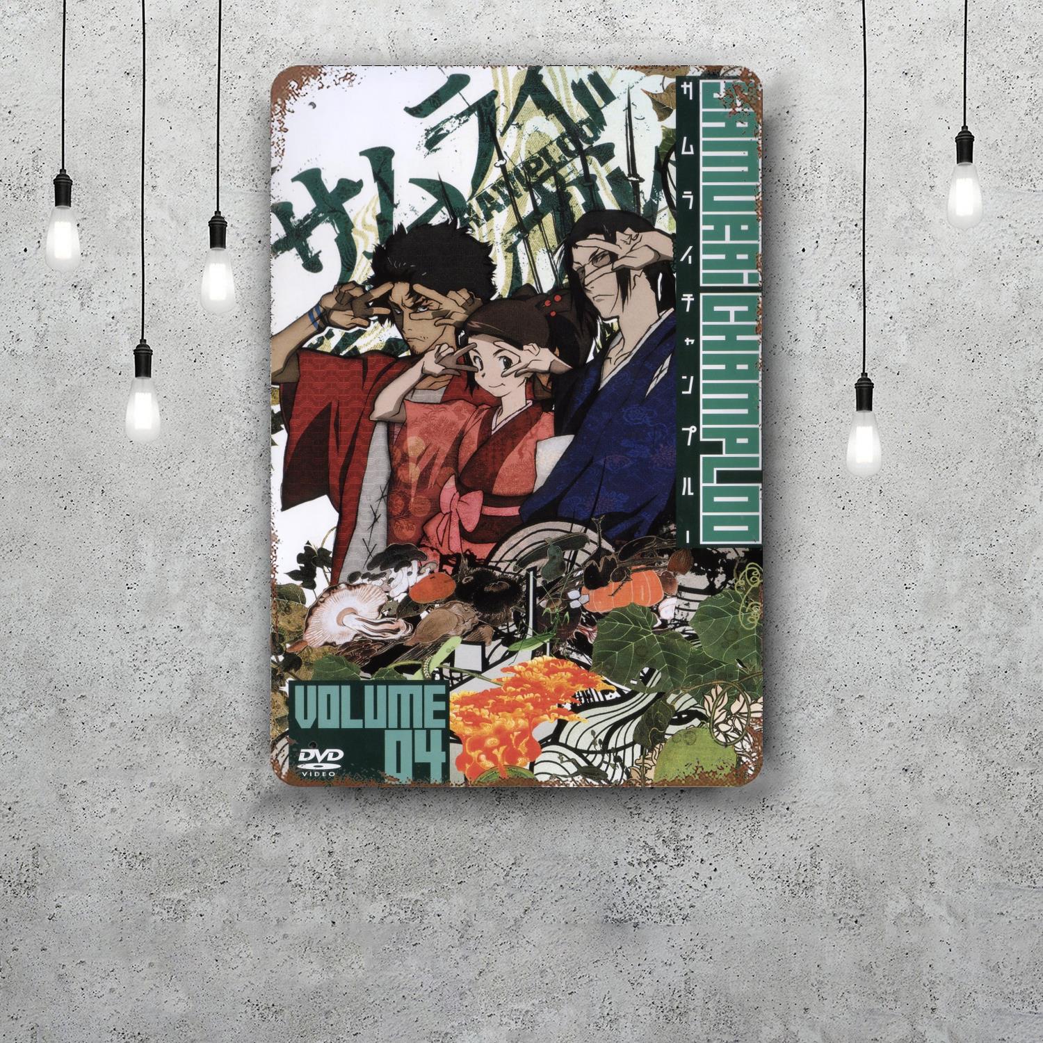 

samurai champloo Decor Vintage Metal Signs Tin Signs Captain Poster Decor for Bar Pub Club Man Cave Wall Decoration 20x30cm（7.8x11.8inch）