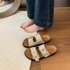 Fashion Women's Slippers 2025 New Summer Fashion Outdoor Beach Sandals Female Buckle Comfortable Non Slip Slippers Sandalias De Mujer