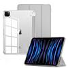 Case IPad Air 7 2025 Pro 12.9 10.2 Clear Acrylic Cover No Pencil Slot Shockproof Stand Magnetic Slim Fit