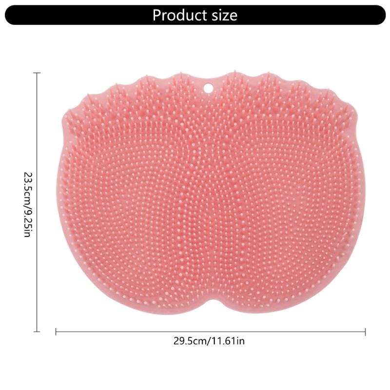 Soft TPE Foot Scrub Mat With NonSlip Texture For Bathroom Safety Comfortable Massage Surfaces Foot Scrubber Feature