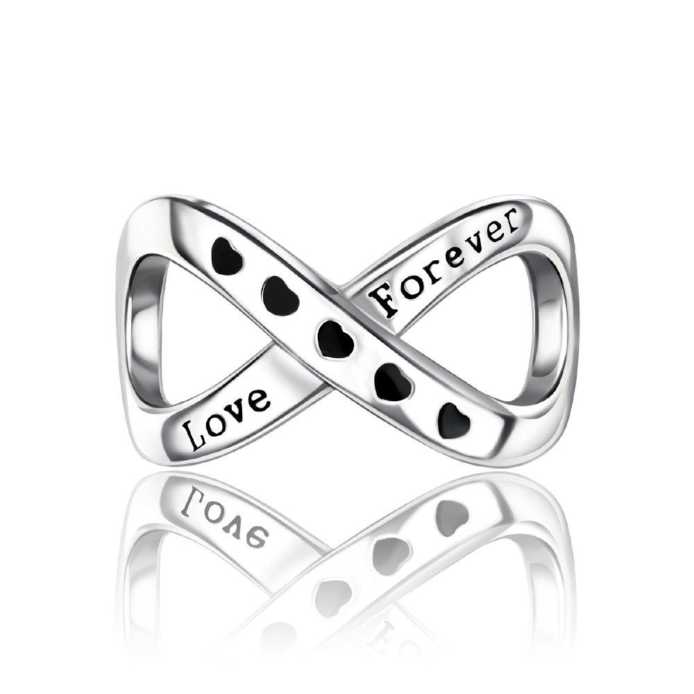 Brand New Infinity Knot Charm Bead Components Copper Metal Bead Components Hearts Secure Safety Chain Compatible With Authentic Original Bracelets