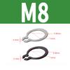 Hongtu C Type External Circlip Retaining Rings Shaft Circlip Washer M3-M9 Stainles Steel/65Mn C-type Retaining Clip Snap Ring