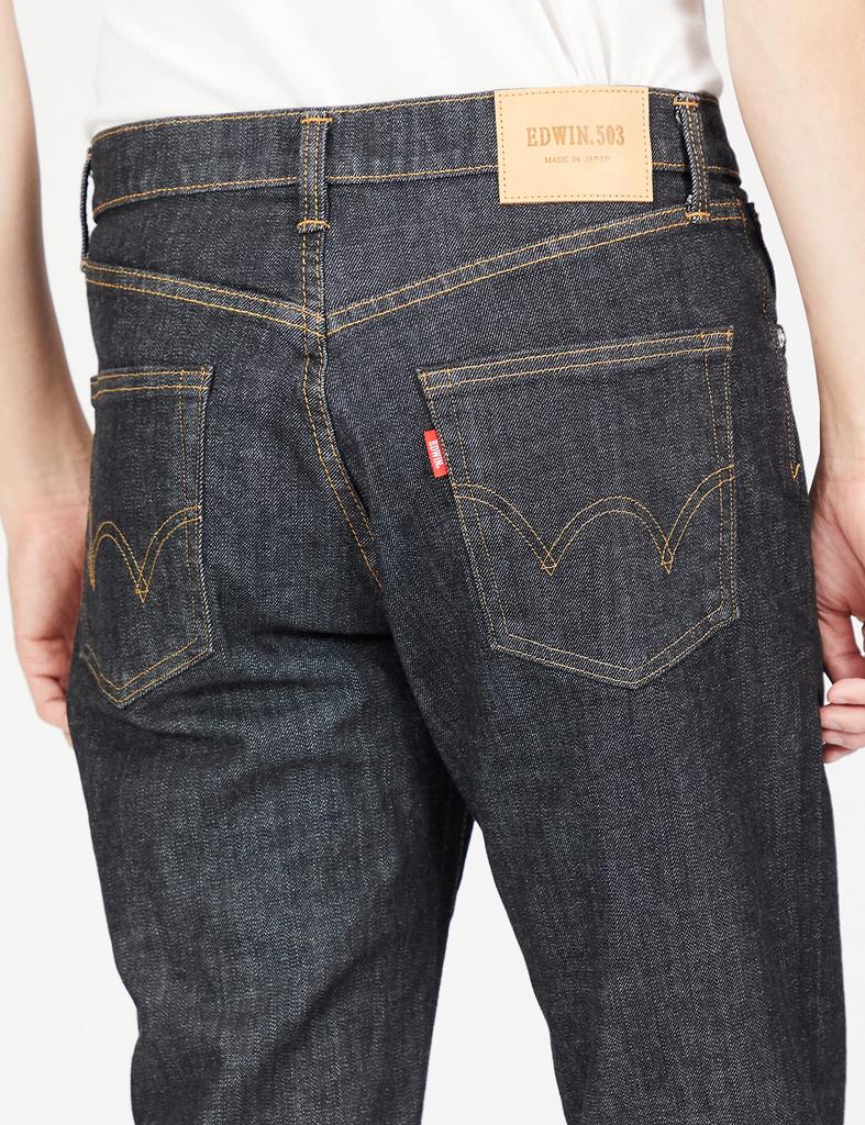 Edwin Jeans 503 Regular Straight Denim Pants E50313 Black Size W32 Men's Denim,