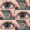 Eyeshare 1 Paar PRAG Kristall Kontaktlinsen für Augen Natürliche braune Linse Augen Make-up Kontaktlinsen Koreanische graue Linse