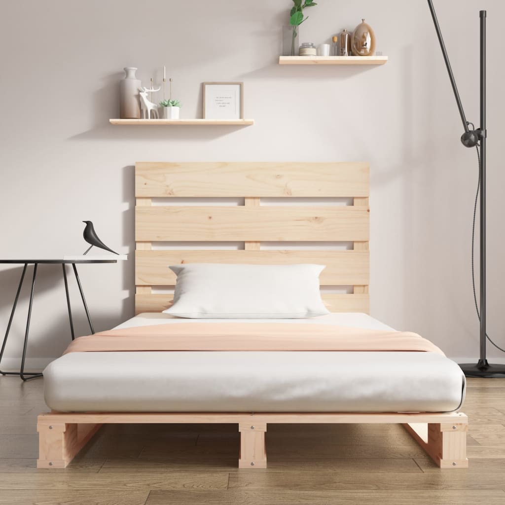 Solid Wood Bed Frame Without Mattress 90x200 Cm Pine Wood