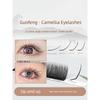 L-Shaped Cartoon Camellia Grafting Eyelashes Fox National Style Velvet Wide Angle Wild Chinese Style Curling Eyelashes Not Scattered Heel
