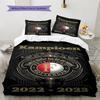 Feyenoord Rotterdam  Pattern Bedding Quilt Set Quilt Cover Pillowcase Home Decoration Birthday Gift (1 * Duvet Cover + 2 * Pillowcase, Without Core)