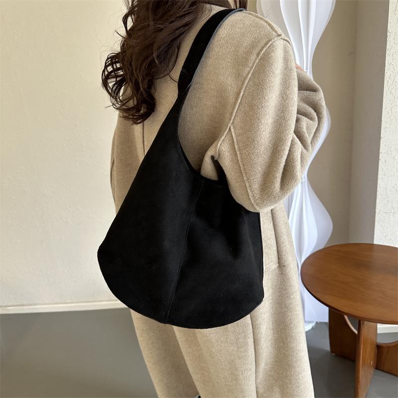 New large-capacity shoulder tote bag, new retro trend fashion versatile casual commuter women's bag