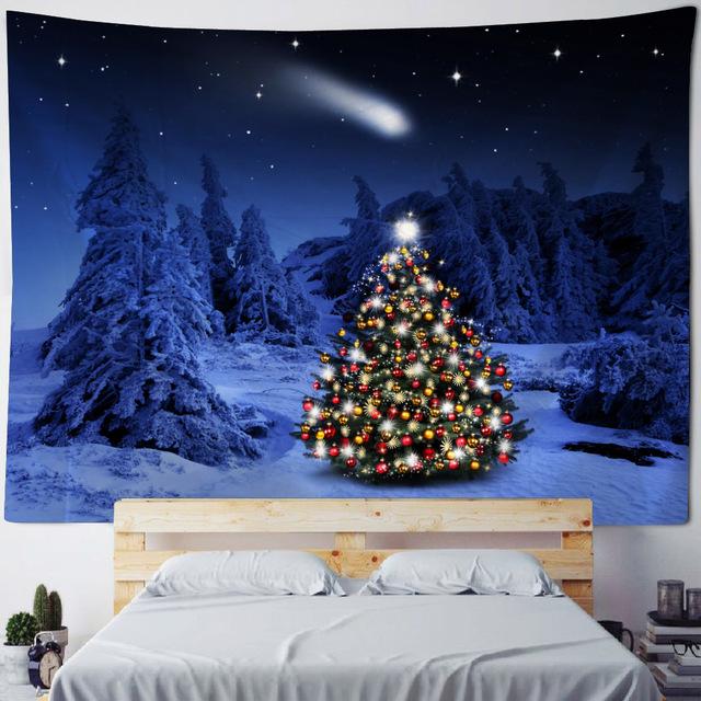 Рождественский декоративный настенный гобелен в сочельник — фото 11