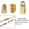 MuHize 3/16 Brake Line Fittings - Premium 18 PCS 3/8' 24 Threads Brake Fittings Assortment For 3/16' Tube (6 Unions, 12 Nuts)