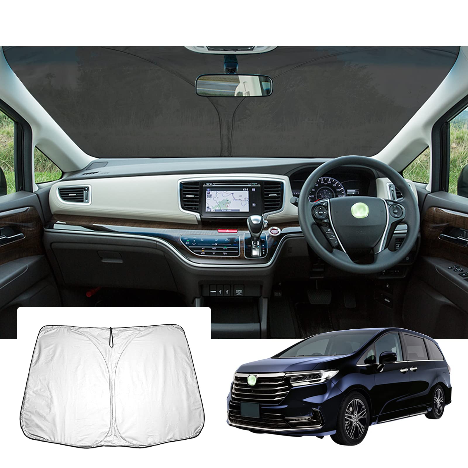 

Honda Odyssey 5-го поколения Odyssey rc1 Автомобильный солнцезащитный козырек для лобового стекла Защита от УФ-лучей Odyssey rc Складной Блокирующий Теплоизоляция Защита от УФ-лучей Odyssey чёрный