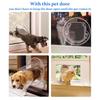 4 Ways Lock Dog Cat Flap Door Round Cat Interior Door Pets Dog Door Window  Sliding Glass Doors