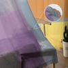Abstrakte Ölgemälde Orange Lila Gardinen für Wohnzimmer Schlafzimmer Home Decor Küche Tüll für Fenster Voile Vorhänge
