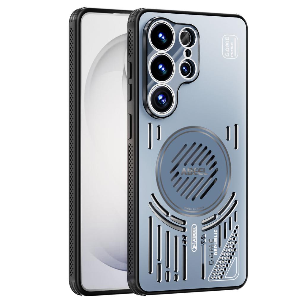 ABEEL For Samsung Galaxy S26 Ultra Magnetic Case Aluminium Alloy + PC + TPU Hollow Heat Dissipation Phone Cover