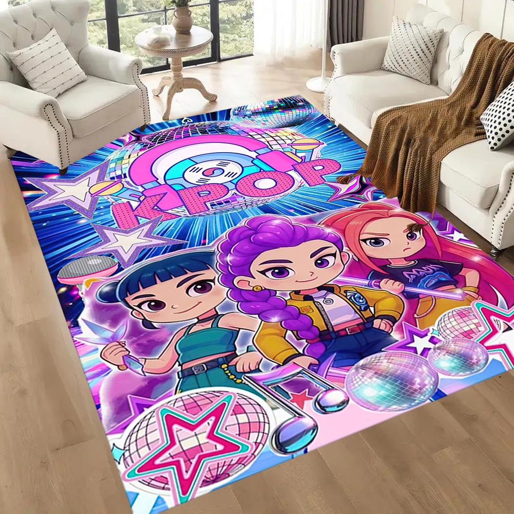Stars And Characters Dance Square rugs are a great choice for living rooms, bedrooms, home décor, and as gifts.