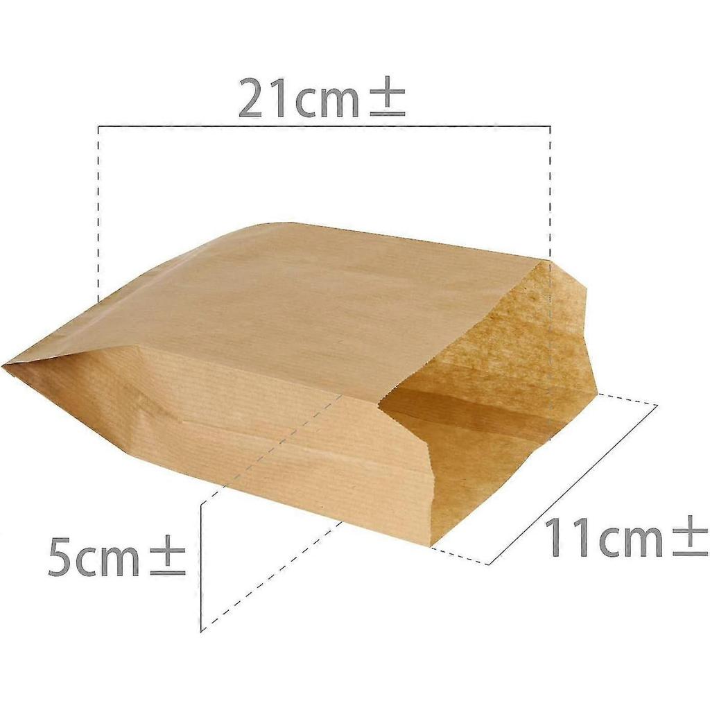 Torebka Kraft, Torebki na Prezenty, Płócienna Torebka na Prezenty Kraft, Małe Torebki na Prezent Urodzinowy, Koperta Vintage, Koperty na Prezenty Świąteczne (100 sztuk, 11 cm x 21 cm x 5 cm)