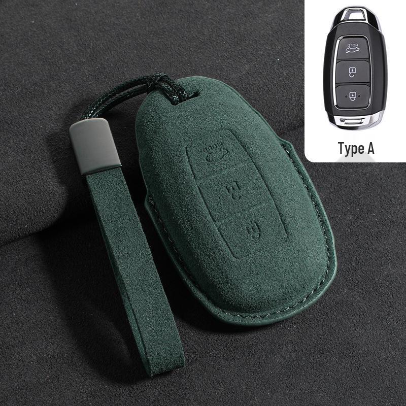 Suede Key Covers for Beijing Hyundai: ix35, MUFASA, Mingtu, Elantra, Yuena, Sonata