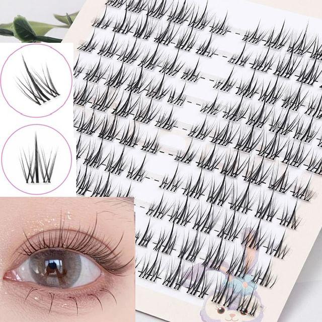 Choyu - Набор Кластерных Накладных Ресниц Spiky Black - One Size