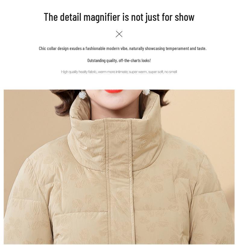 Mom's Winter Down Jacket, Cotton Padded for Women in their 40s-50s. 2025 New Collection, Thickened for Middle-aged and Elderly.
