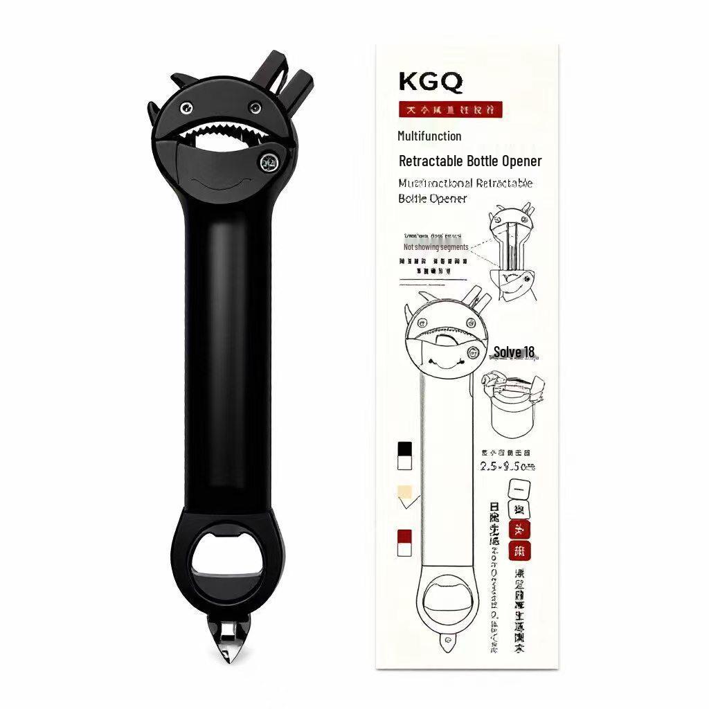 Multi-Functional Retractable Bottle Opener & Screwdriver Cap Twister