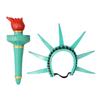 Statue Of Liberty Costume Props Accessories Festival Party Lady Liberty Cosplay Crown Torch Independence Day Parades Dress Up
