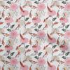 oneOone Cotton Flex Dusty Purple Fabric Asian Japanese Koi Fish with Floral Sewing Fabric by The Yard Printed DIY Clothing Sewing Supplies 40 Inch