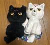Jujutsu Kaisen Divine Dog Plush Doll Set 2 Black White 18cm SEGA USED