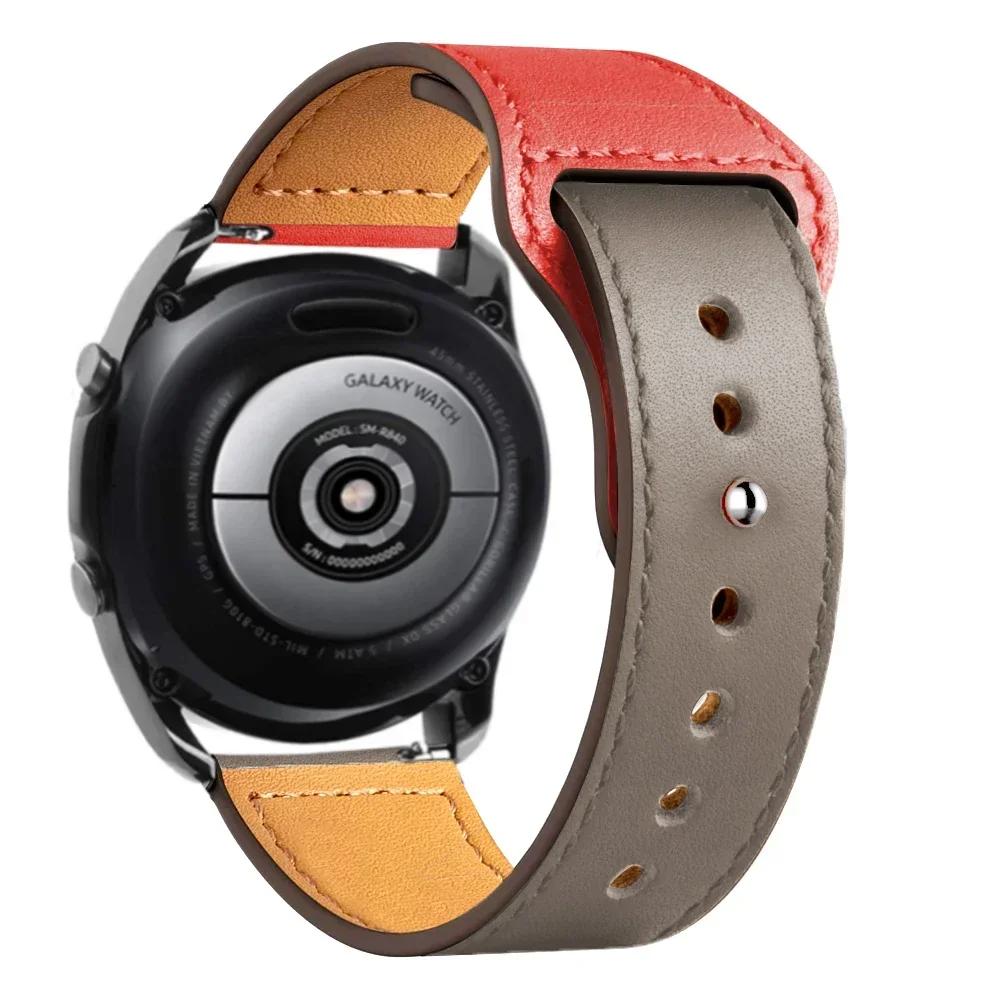 Lederarmband Für Samsung Galaxy Watch 7/6/5/pro/4/Classic/Active 2 20mm 22mm Armband Amazfit GTS/GTR 4/3/2 mini bip-lite Band