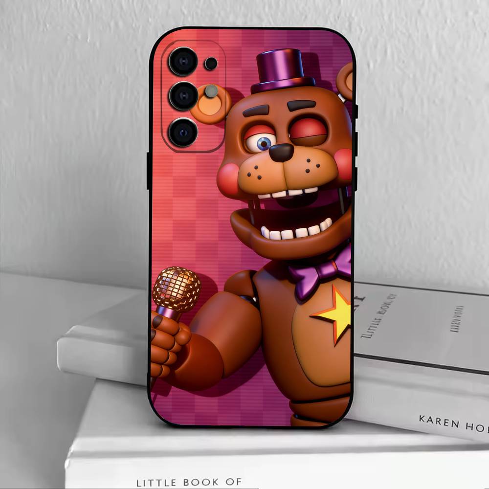 D-FNAF-T-Five-Nights-at-Freddy's Handyhülle Für Samsung S25,S24,S21,S22,S23,S30,Ultra,S20,Plus,Fe,Weiches Silikon Schwarze Hülle