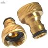 1PCS 3/4" Threaded Brass Tap Adaptor Garden Water Hose Quick Pipe Connector