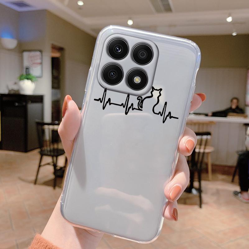 For Honor X8a 4G Case Silicone Soft Clear Coque Phone Cases Cover X8b X8c X6b 6.7'' 5G X8 X6a Shell Bumper Protection Astronaut