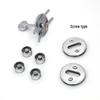 Round Lock Handbag Accessories Set: Three-Piece Vegetable Basket Bag with Twist Lock and Metal Buckle.