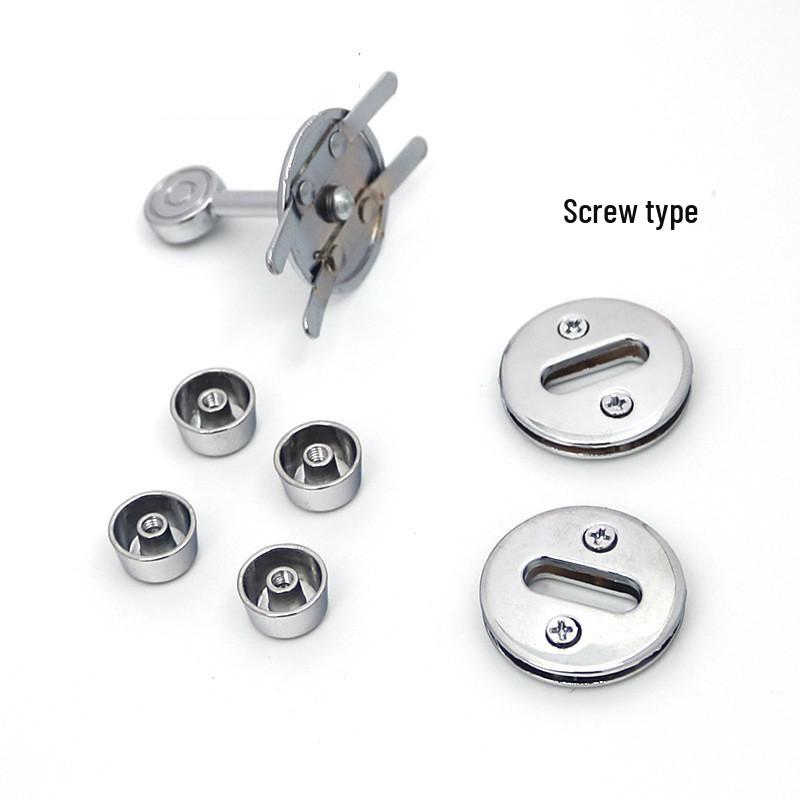 Round Lock Handbag Accessories Set: Three-Piece Vegetable Basket Bag with Twist Lock and Metal Buckle.